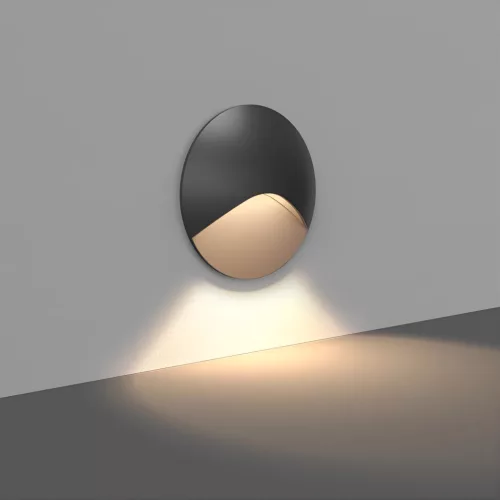 BRY-VEKSUS-RND-BLC-3W-3000K-IP65-STEP LIGHT