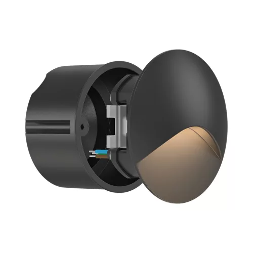 BRY-VEKSUS-RND-BLC-3W-3000K-IP65-STEP LIGHT