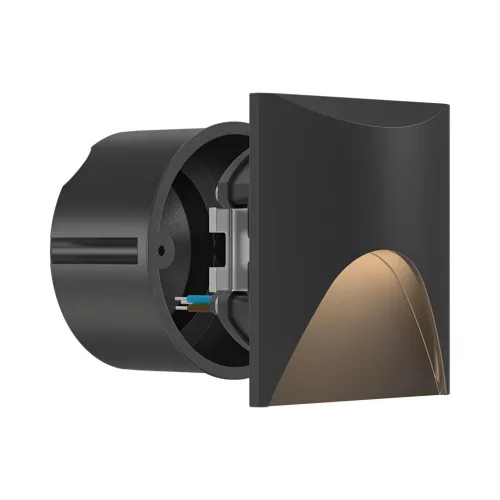 BRY-VEKSUS-SQR-BLC-3W-3000K-IP65-STEPLIGHT