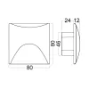 BRY-VEKSUS-SQR-BLC-3W-3000K-IP65-STEPLIGHT