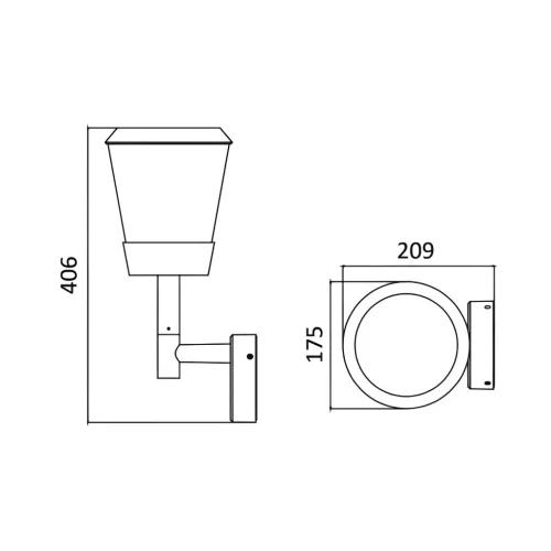 BRY-PARIS-WLA-1xE27-IP54-WALL LIGHT