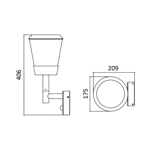 BRY-PARIS-WLS-1xE27-IP54-WALL LIGHT