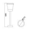 BRY-PARIS-600-1xE27-IP54-BOLLARD LIGHT