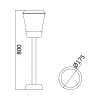 BRY-PARIS-800-1xE27-IP54-BOLLARD LIGHT