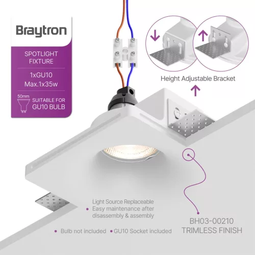 BRY-SPOTI-PLS-A-1D-SQR-WHT-PLASTER-SPOTLIGHT