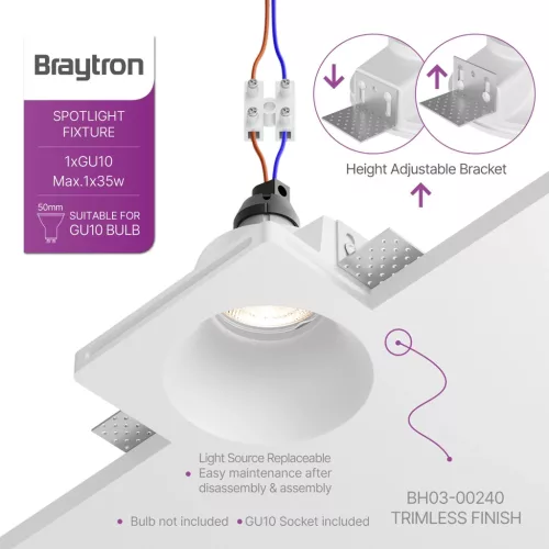 BRY-SPOTI-PLS-B-1D-SQR-WHT-PLASTER-SPOTLIGHT