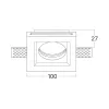 BRY-SPOTI-PLS-C-1D-SQR-WHT-PLASTER-SPOTLIGHT