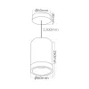 BRY-BETA-6020-PD-RND-BLC-GU10-SPOTLIGHT