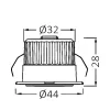 BRY-MINISPOT-A-3W-38D-BLC-6500K-IP54-LED SPOTLIGHT