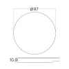 BRY-STEP-A-CR1-RND-WHT-STEPLIGHT COVER