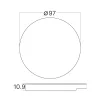 BRY-STEP-A-CR1-RND-BLC-STEPLIGHT COVER