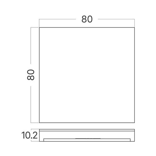BRY-STEP-A-CS1-SQR-WHT-STEPLIGHT COVER