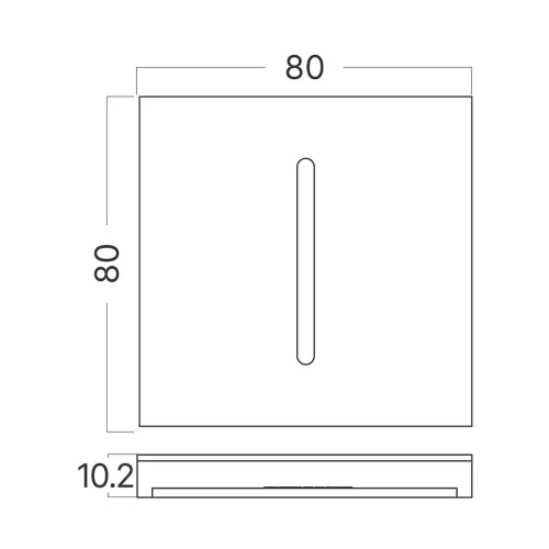 BRY-STEP-A-CS3-SQR-BLC-STEPLIGHT COVER