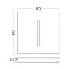 BRY-STEP-A-CS3-SQR-SLV-STEPLIGHT COVER