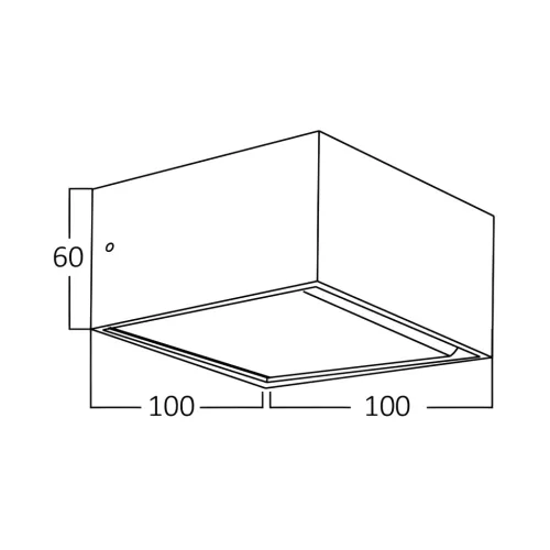 BRY-AVVA-WL02-8W-SQR-WHT-3000K-WALL LIGHT