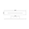 BRY-LEVA-WL300-10W-RCT-BLC-3000K-WALL LIGHT