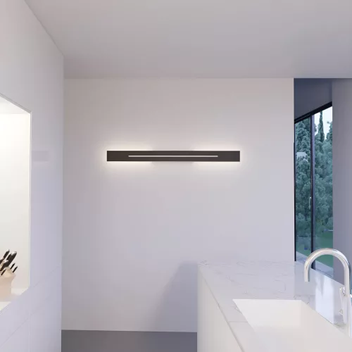 BRY-LEVA-WL600-20W-RCT-BLC-3000K-WALL LIGHT