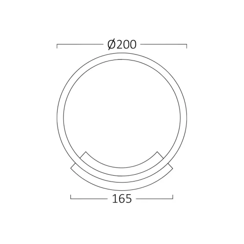 BRY-NELA-WL1-12W-RND-WHT-3000K-WALL LIGHT