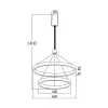 BRY-LINA-PD-2540-RND-GLD-65W-3IN1-CEILING LIGHT