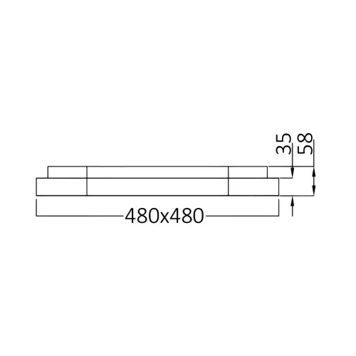 BRY-BELLA-SLS-SR-SQR-GLD-36W-3IN1-IP20-CEILING LIG