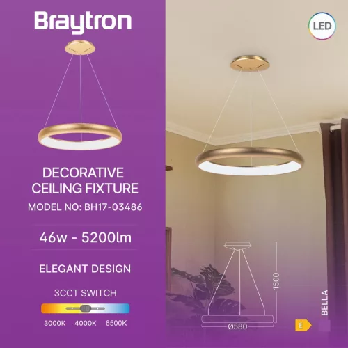 BRY-BELLA-MLP-PD-RND-GLD-46W-3IN1-IP20-CEILING LIG