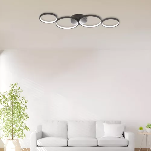BRY-NELA-SR1-RND-BLC-60W-RMT-IP20-CEILING LIGHT