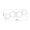 BRY-NELA-SR1-RND-BLC-60W-RMT-IP20-CEILING LIGHT