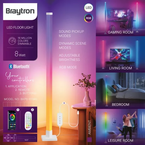 BRY-AMBIENT LIGHT-8W-RGBW-H154-5VDC-LED AMBIENT LIGHT