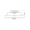 BRY-FANCY-D450-40+20W-3IN1-RMT-WHT-IP20-CEILING FAN
