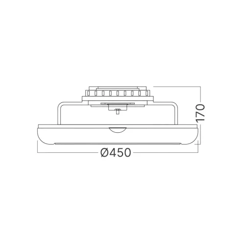 BRY-FANCY-D450-40+20W-3IN1-RMT-WHT-IP20-CEILING FAN