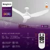 BRY-FANCY-52"-24+35W-3IN1-RMT-WHT-IP20-CEILING FAN