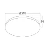 BRY-CEILING-D370-40W-4000K-CEILING LAMP