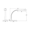 BRY-LB132-7W-BLC-5000K-DESK LAMP