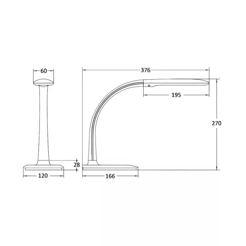BRY-LB132-7W-BLC-5000K-DESK LAMP