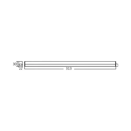 BRY-LEDLINE-4W-SQR-WHT-3000K-LED WALL LIGHT