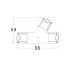 BRY-HEGZA-180° 3-LEFT-CLEAR-CONNECTOR