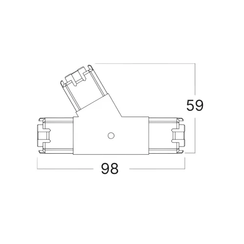 BRY-HEGZA-180° 3-RIGHT-CLEAR-CONNECTOR