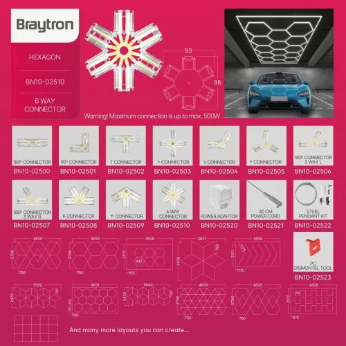 BRY-HEGZA-6 WAY-CLEAR-CONNECTOR