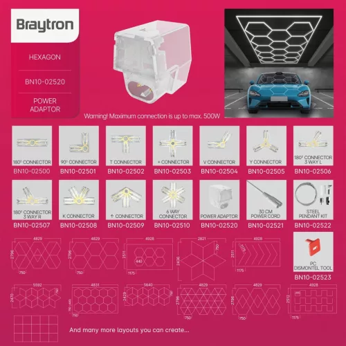 BRY-HEGZA-POWER ADAPTOR-CLEAR-CONNECTOR