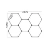 BRY-HEGZA-5-G2-GRID-160W-WHT-6500K-LED BATTEN LIGHT