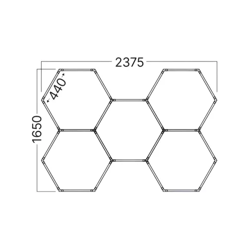 BRY-HEGZA-5-G2-GRID-160W-WHT-6500K-LED BATTEN LIGHT