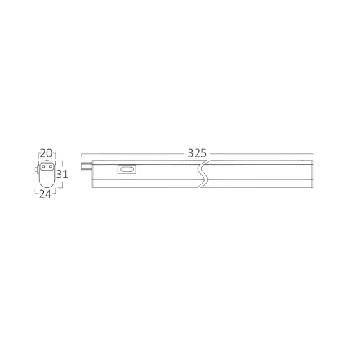 BRY-LEDLINE-4W-RND-WHT-6500K-LED WALL LIGHT