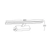 BRY-ARIA-600-12W-3IN1-CHR-IP44 MIRROR LAMP