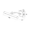 BRY-SARA-400-8W-3CCT-CHR-IP20-MIRROR LAMP