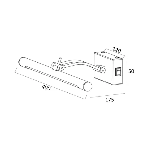 BRY-SARA-400-8W-3CCT-GLD-IP20-MIRROR LAMP