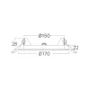 BRY-SMD-CRP-12W-RND-DIM-8INC-BLC-3IN1-LED PANEL LI