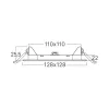 BRY-SMD-CSP-6W-SQR-4INC-WHT-3IN1-LED PANEL