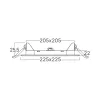 BRY-SMD-CSP-18W-SQR-8INC-WHT-3IN1-LED PANEL