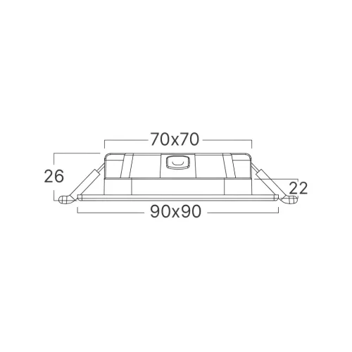 BRY-SMD-CSP-4W-SQR-DIM-3INC-WHT-3IN1-LED PANEL LIG
