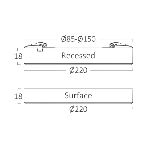 BRY-SNS-SRP-20W-RND-WHT-3IN1-LED PANEL LIGHT
